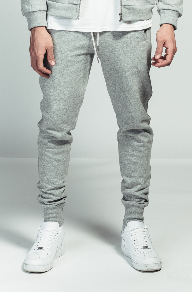 Mens plain outlet grey joggers